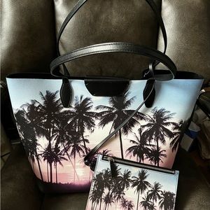 Henri Bendel W 57th Tote Palm Print